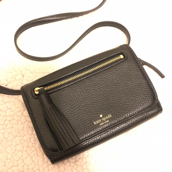 kate spade Handbags - Kate Spade Crossbody tassel black bag purse